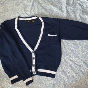 Lizsport Petite Sz S  100% blue cotton sweater